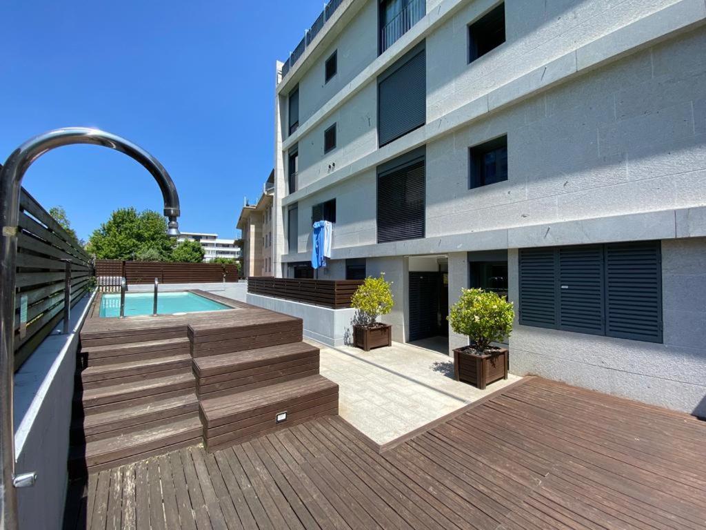 Апартаменти Baiona, Playa Santa Marta, Piscina Екстер'єр фото